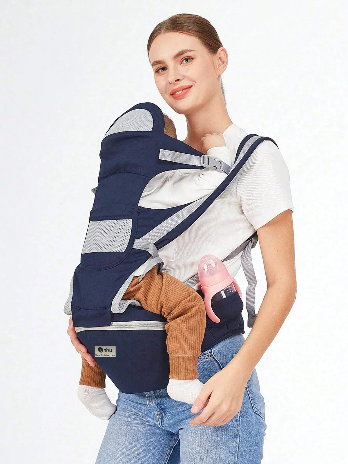 Porte-bébé ergonomique réglable avec assise de hanche – Portable et multifonctionnel