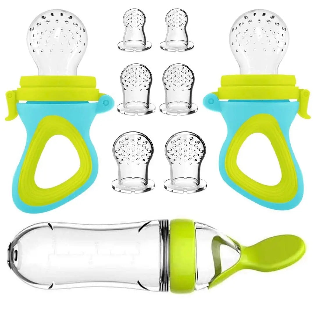 Gourde à presser pour bébé | Cuillère en silicone pour biberon facile à utiliser