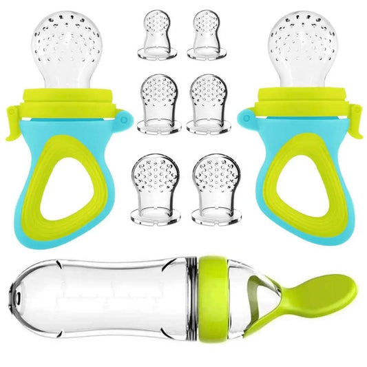 Gourde à presser pour bébé | Cuillère en silicone pour biberon facile à utiliser