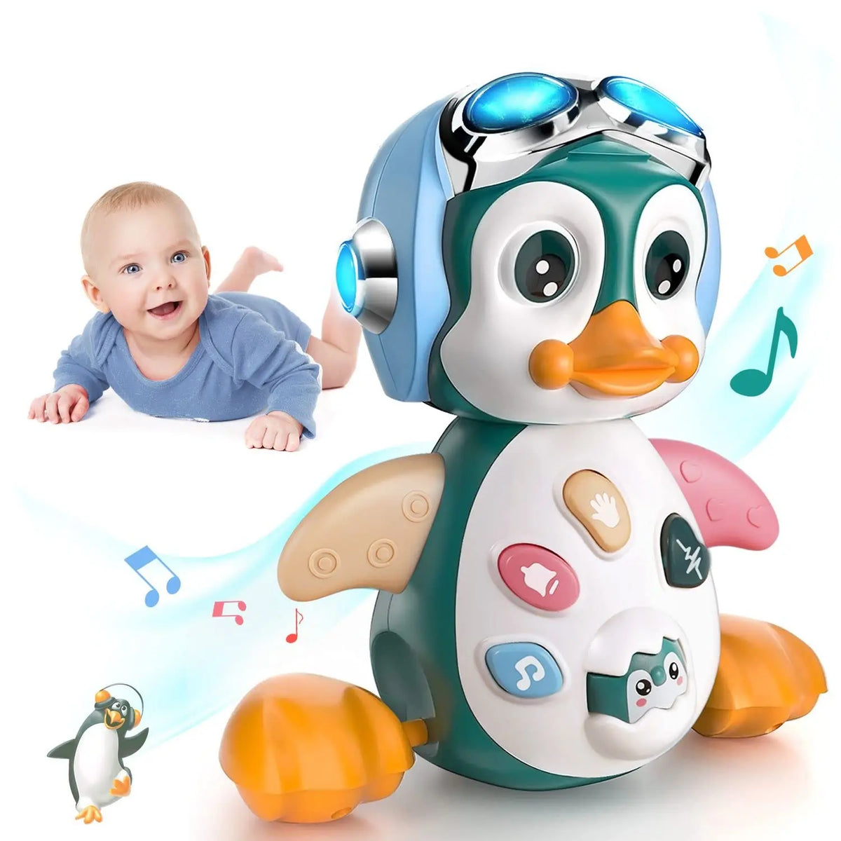 Penguin Musical Crawling Toy – Dance & Learn!