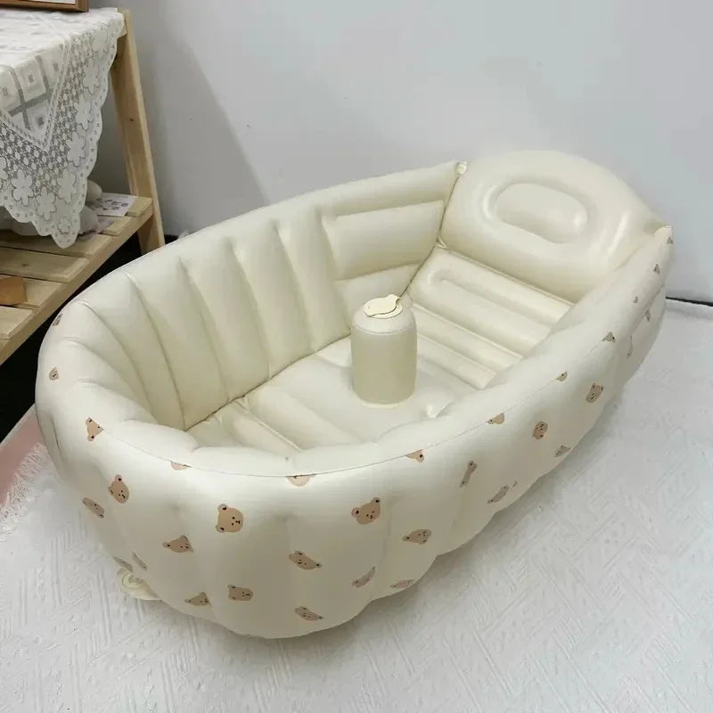 Multifunctional Baby Bath Tub – Inflatable Folding Shower & Dining Seat