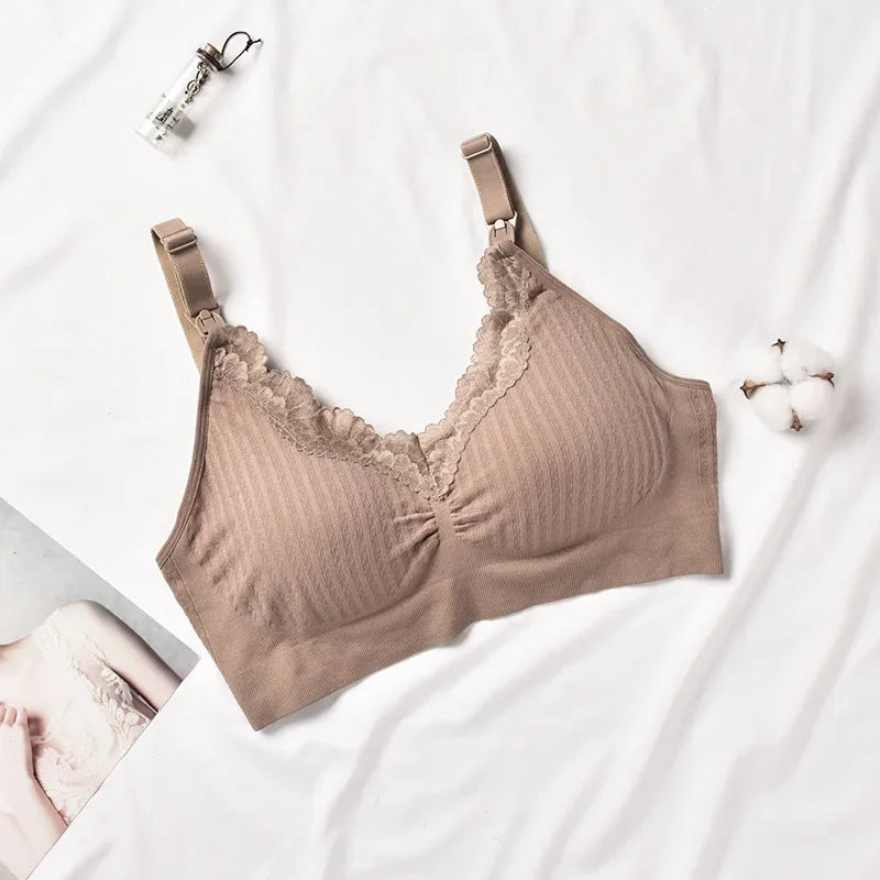 Breastfeeding Maternity Bra – Elegant Lace, Premium Quality