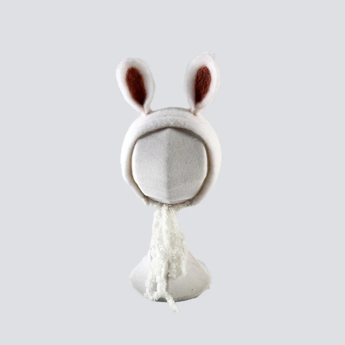 Bonnet à fleurs en feutre de laine mignon en forme de renard pour nouveau-né