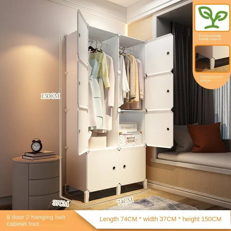 Foldable Baby Wardrobe – Plastic Closet & Cube Storage