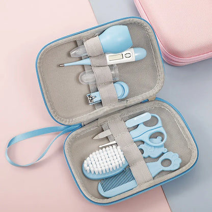 Coffret de soins mère-bébé 8 pièces – Thermomètre, coupe-ongles et produits essentiels