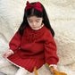 Christmas Knit Outfit for Baby Girls