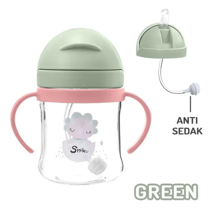 Gobelet pour bébé de 250 ml – Double poignée, couvercle à clapet, conception anti-fuite
