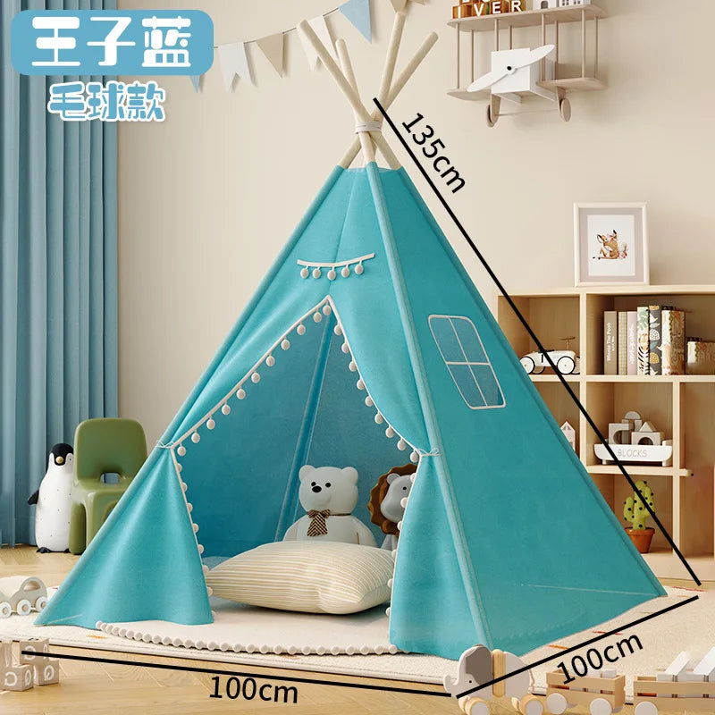Tipi pour enfants de 1,6 m – Maison de princesse portable d'intérieur