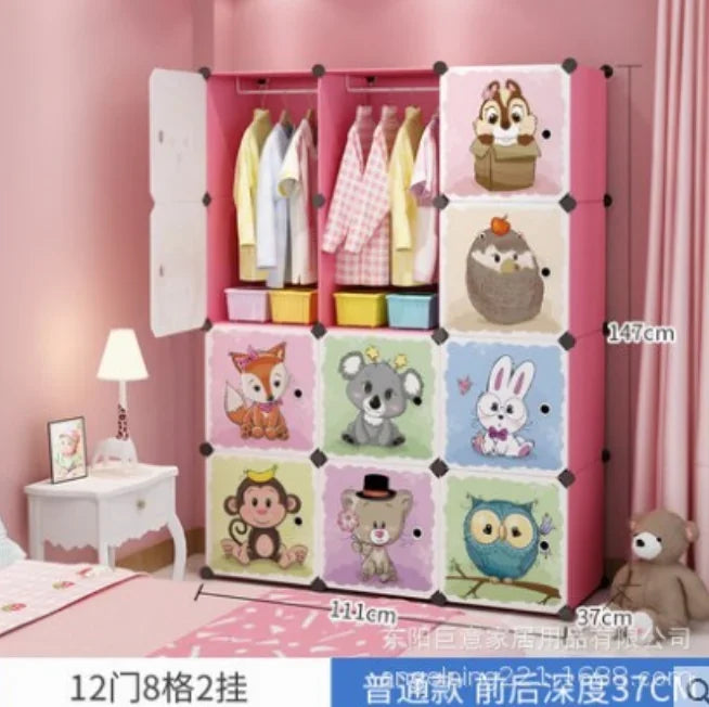 Baby Clothes Wardrobe – Kids Storage Cabinet, Plastic & Simple