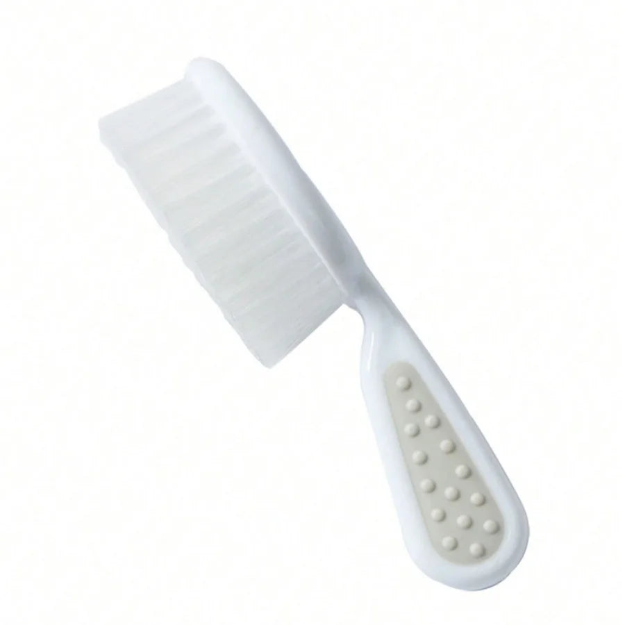 Ensemble de soins pour bébé gris 7 pièces – Peigne, brosse, ciseaux et coupe-ongles
