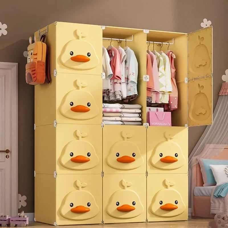 Kids Cube Wardrobe – Fabric & Plastic Closet Organ