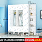 Armoire bébé minimaliste – Cube en plastique et rangement en tissu