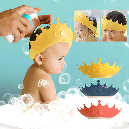 Baby Bath Shampoo Hat – Soft Silicone Protective Cap