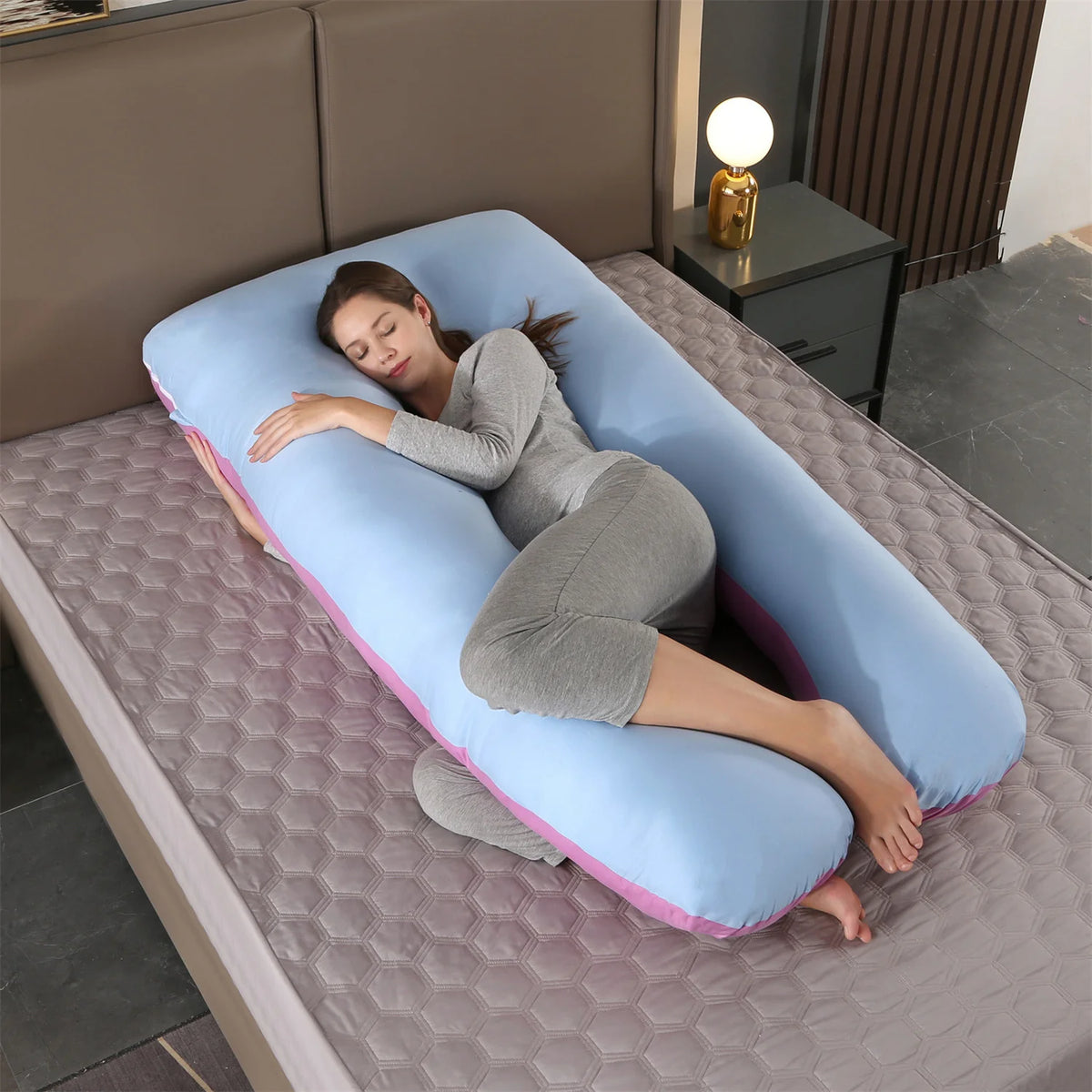 Coussin de grossesse intégral en forme de U 2022 – Allaitement et sommeil avec housse amovible