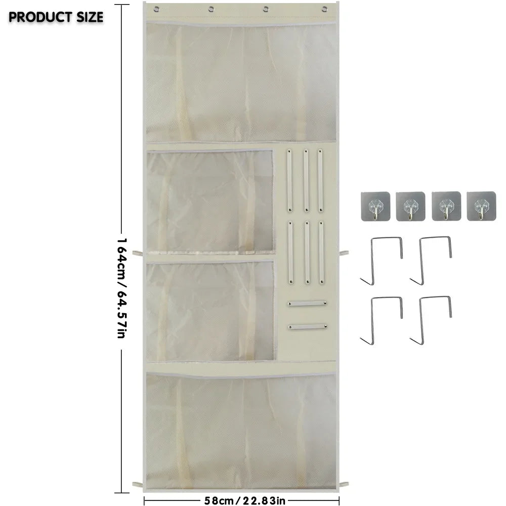 Over-Door Stuffed Toy Organizer – Hanging Storage Bag for Kids & Nursery
