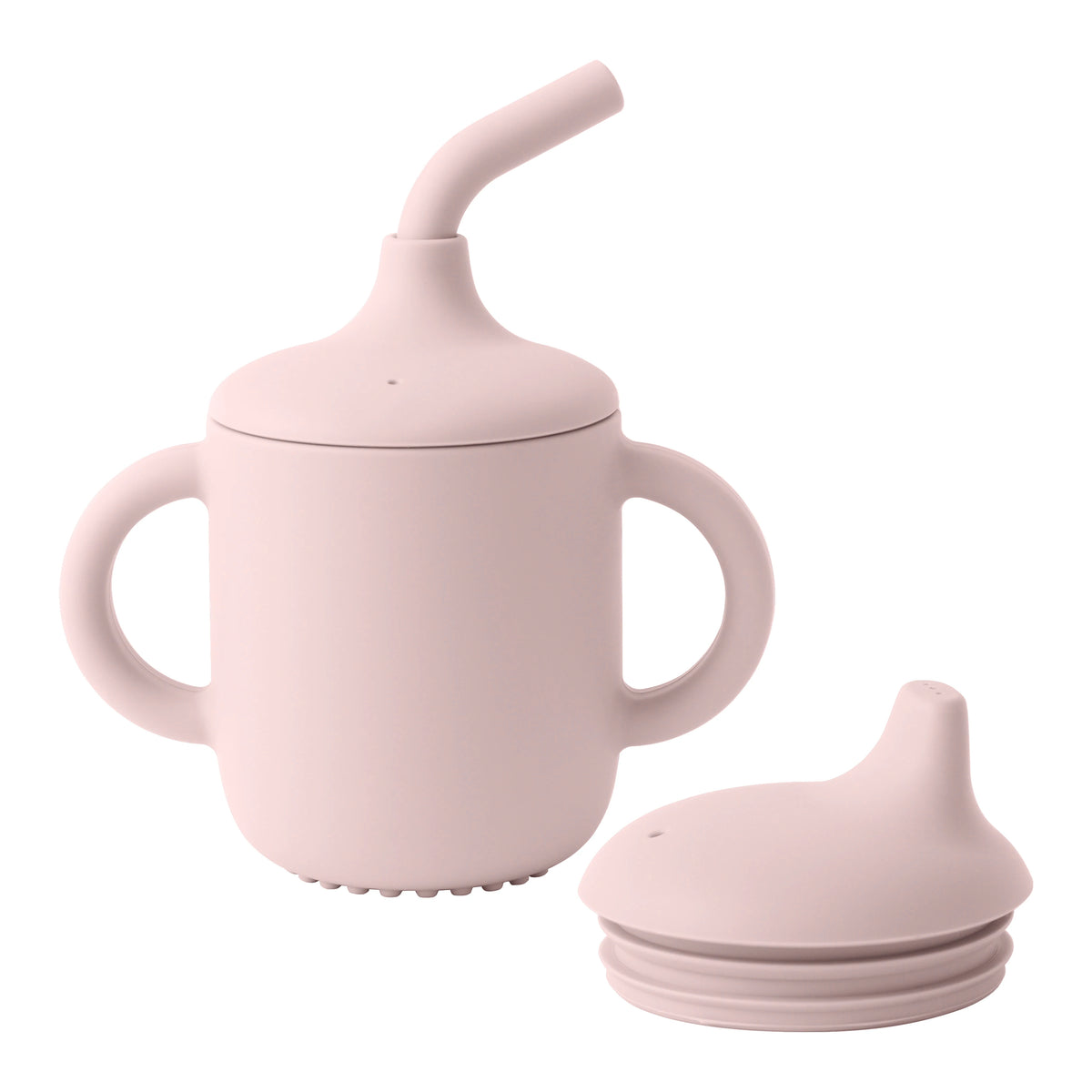 Silicone Baby Sippy Cup – Double Lid, BPA-Free, Portable Kids Bottle
