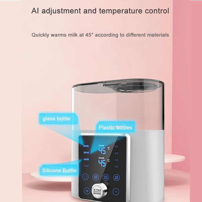 8-in-1 Baby Bottle Warmer | Fast Milk Heater & Sterilizer with Timer