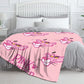 MINISO Pink Panther Flannel Blanket Suitable for Bedroom, Iving Room,sofa,student Nap,office Nap,camping Trip,children's Gift