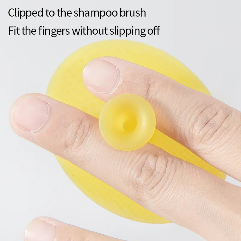 Brosse de bain pour enfants – Outil de massage du cuir chevelu et du shampoing en silicone souple