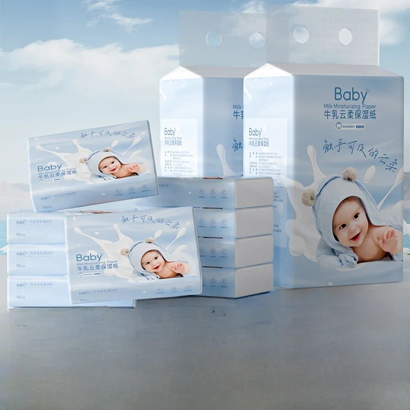 Lingettes nasales ultra-douces pour bébé – Tissus hydratants pour nouveau-nés