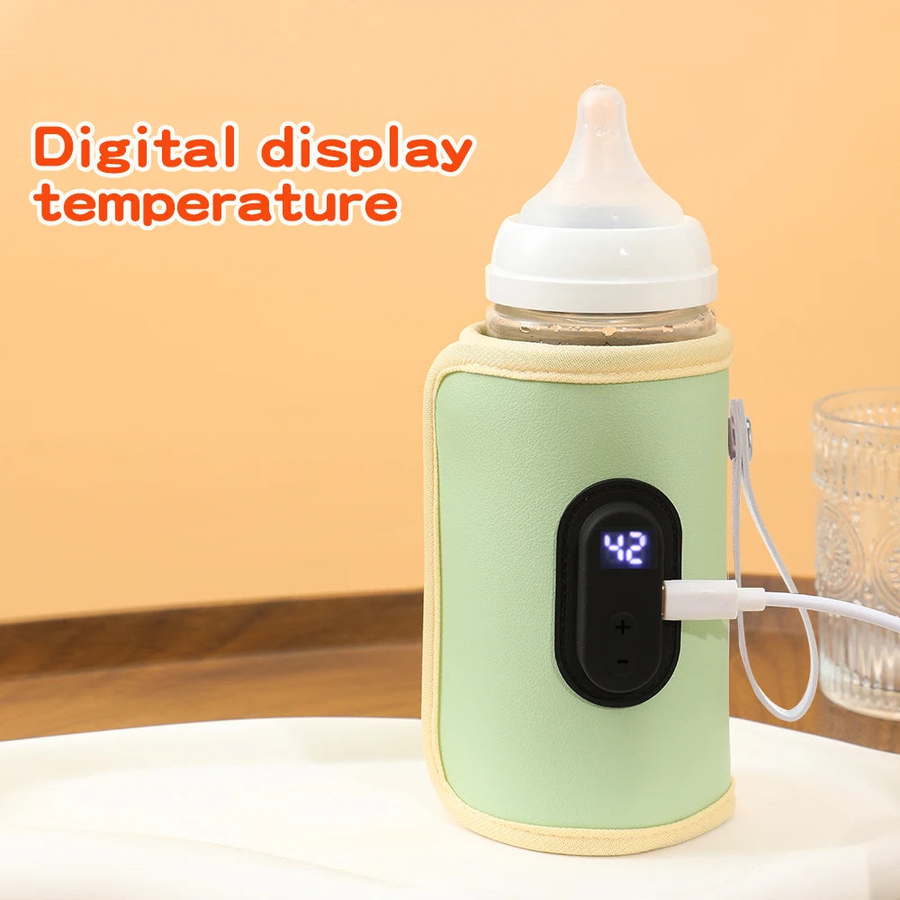 Portable Baby Bottle Warmer Bag | USB Milk & Formula Heater for Travel