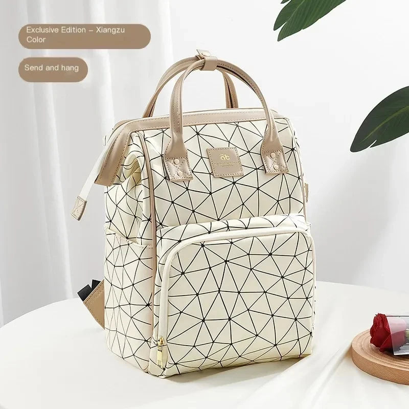 Sac à dos à langer – Grand sac imperméable pour maman avec port USB