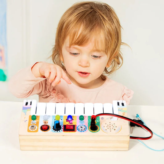Montessori LED Music Toy – Learn Through Play!