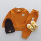 Ensemble 2 pièces pour enfant – Printemps/Automne Petit Ours Manches Longues et pantalon
