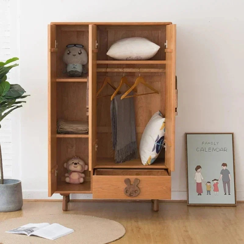 Armoire moderne pour enfants – Placard gain de place en bois