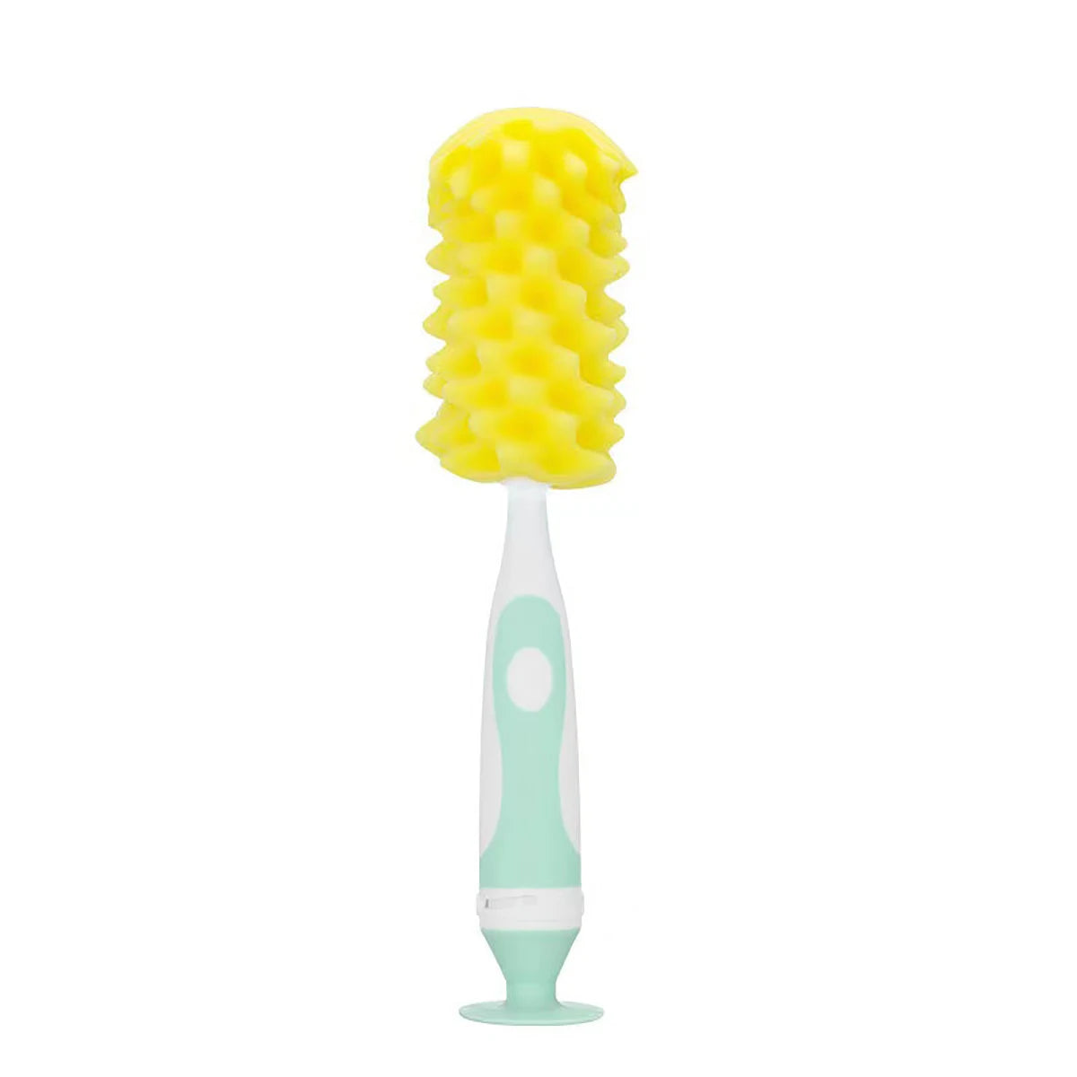 Soft Touch Baby Bottle Cleaner | 2-in-1 Sponge Brush with Suction Cup