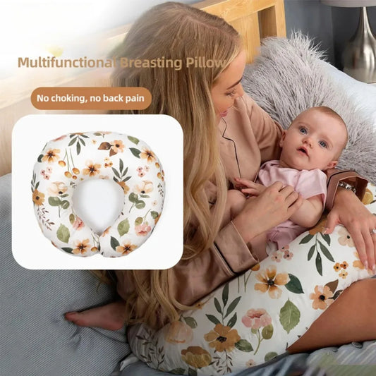 Soft U-Shaped Pillow for Baby Nursing and Pregnancy Comfort