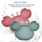 Toddler Suction Plate – BPA-Free Cartoon Crab Feeding Tray