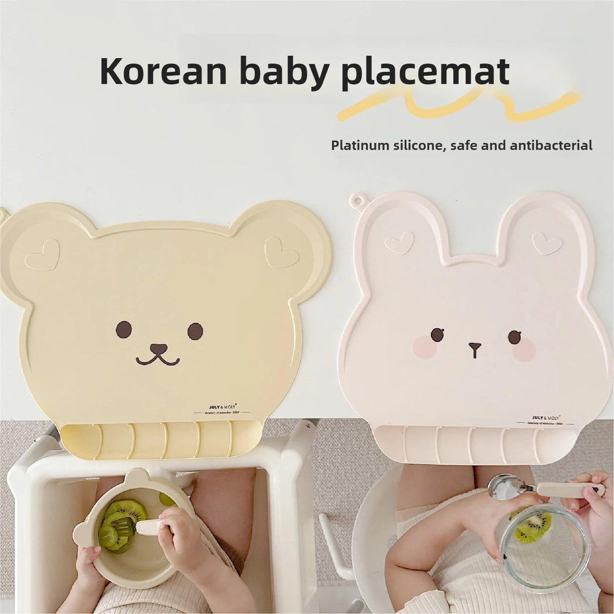 Tapis d'alimentation portable pour bébé – Tapis d'allaitement en silicone antidérapant
