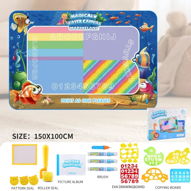 Tapis de dessin à l'eau pour petits garçons et petites filles