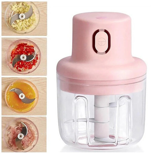 Mini Electric Garlic Chopper – Durable Meat & Veggie Grinder