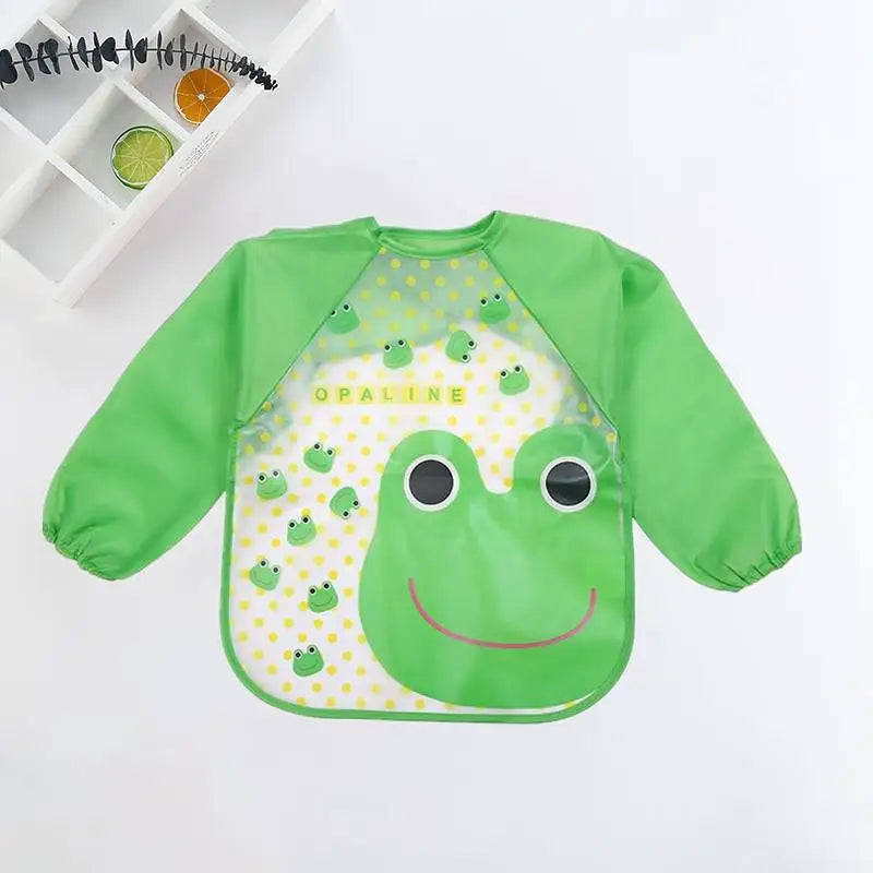 Cute Cartoon Waterproof Baby Feeding Bib (0–3Y)