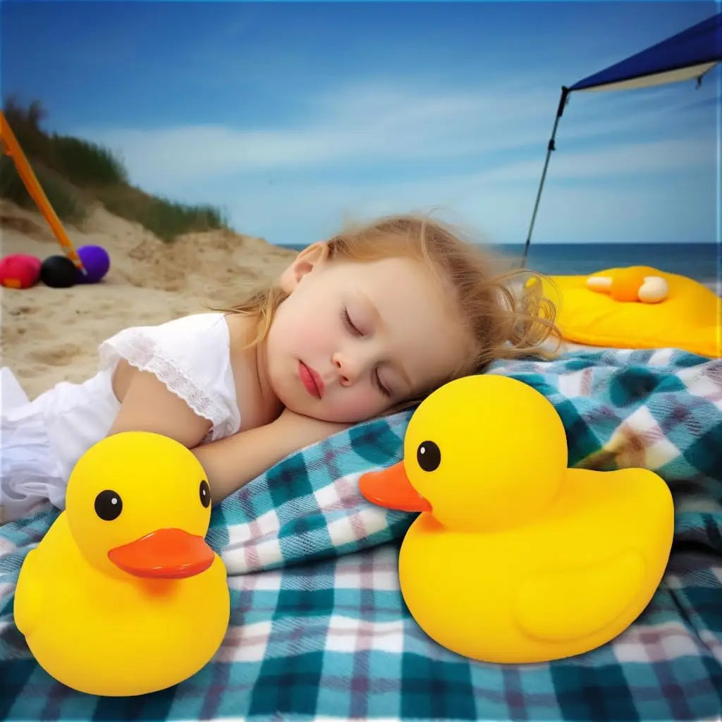 Ensemble de canards en caoutchouc géants et petits – Amusants pour le bain, la piscine et les fêtes