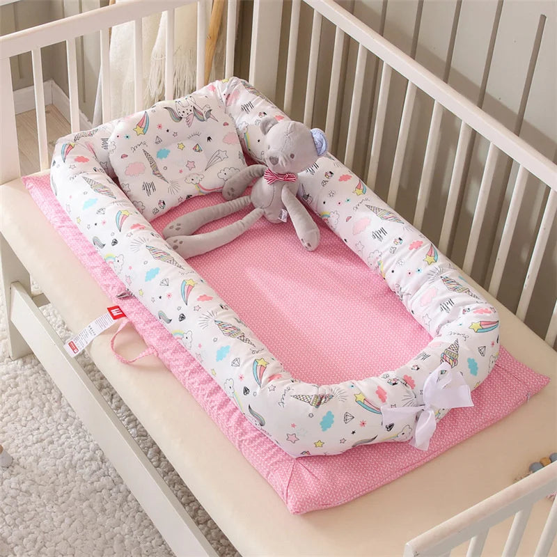 Portable Baby Nest – Folding Travel Bed for Newborns