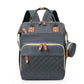 Sac à dos 35 L pour maman – Lit pliant, imperméable, chargement USB et sangle pour poussette