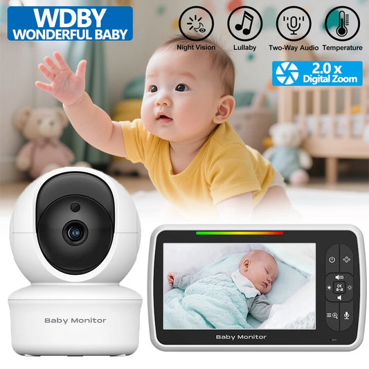 5″ Baby Monitor PTZ 2X Zoom Two-Way Talk VOX  Vi