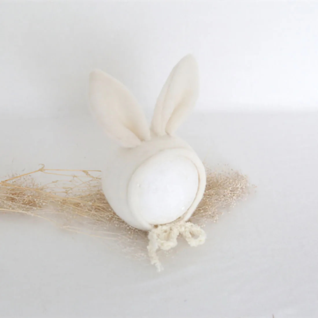 Bonnet à fleurs en feutre de laine mignon en forme de renard pour nouveau-né