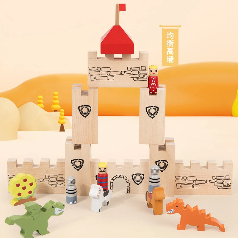 Blocs de construction Montessori Castle – Construisez et apprenez !
