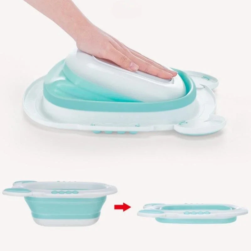 Collapsible Plastic Basin – Durable Bath & Laundry Wash Tub