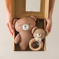 Handmade Crochet Bear & Rattles Set