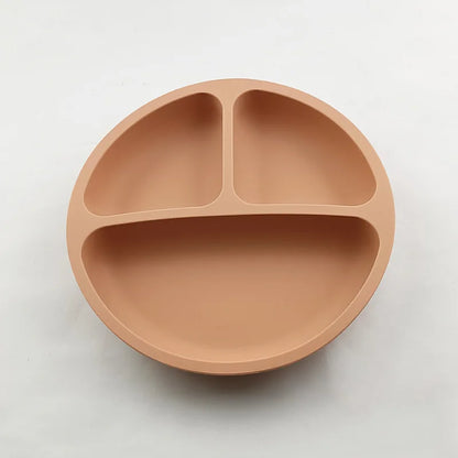 Assiette à ventouse en silicone pour bébé – Bol avec visage souriant