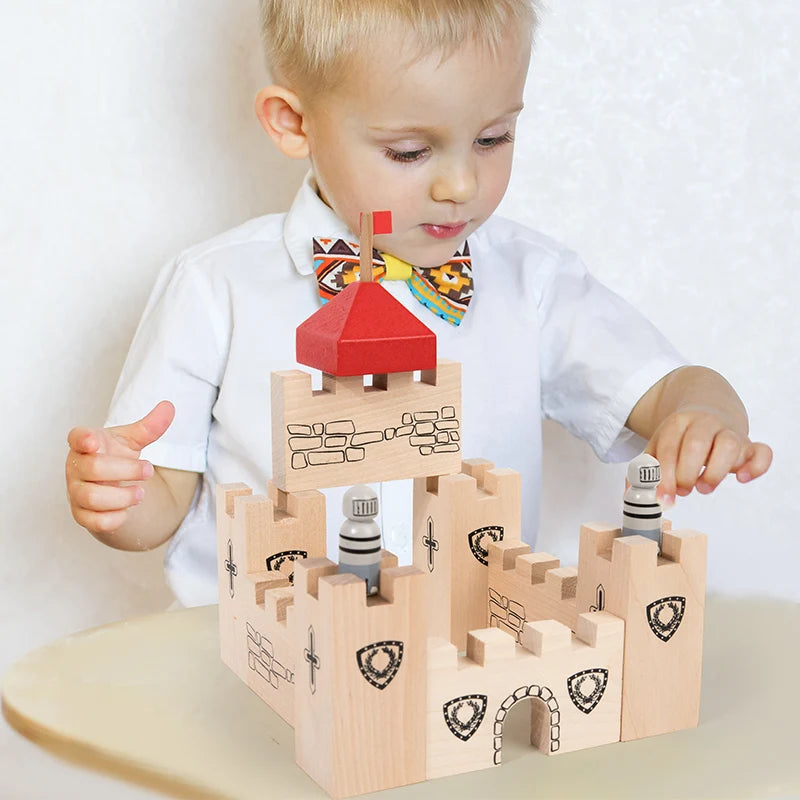 Blocs de construction Montessori Castle – Construisez et apprenez !