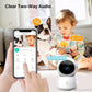 Babyphone WiFi 3MP – Détection des pleurs, suivi des mouvements et veilleuse