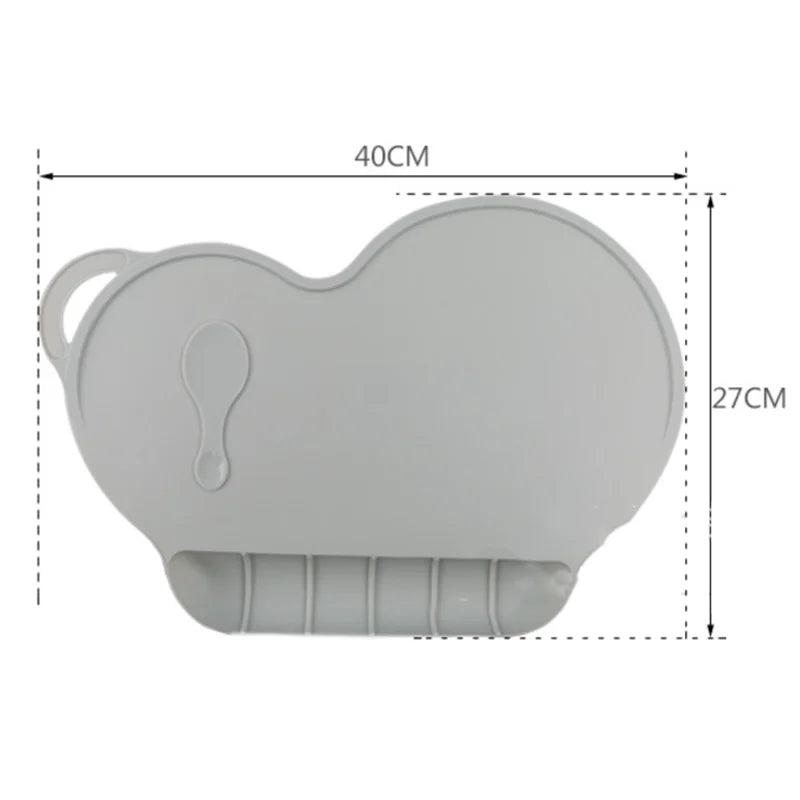 Baby Silicone Feeding Mat – Non-Slip Bib & Table Placemat Set