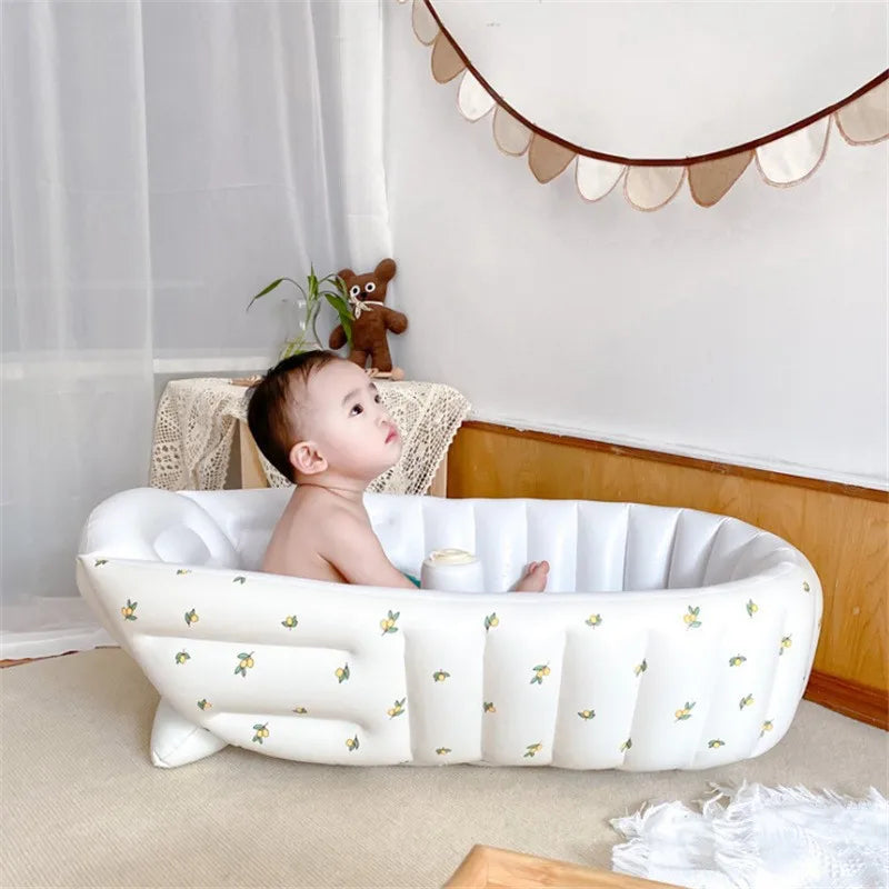 Baignoire pour bébé inspirée d'INS – Piscine gonflable pliable et amusante