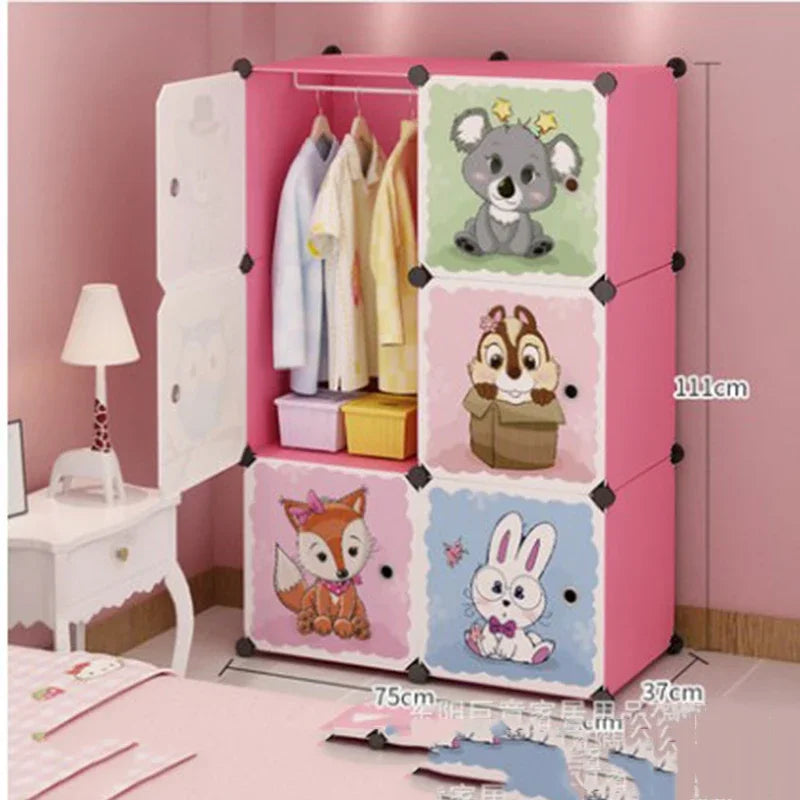 Baby Clothes Wardrobe – Kids Storage Cabinet, Plastic & Simple